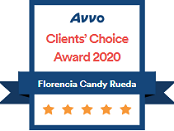 Avvo | Clients' Choice Award 2020 | Florencia Candy Rueda | 5 Stars